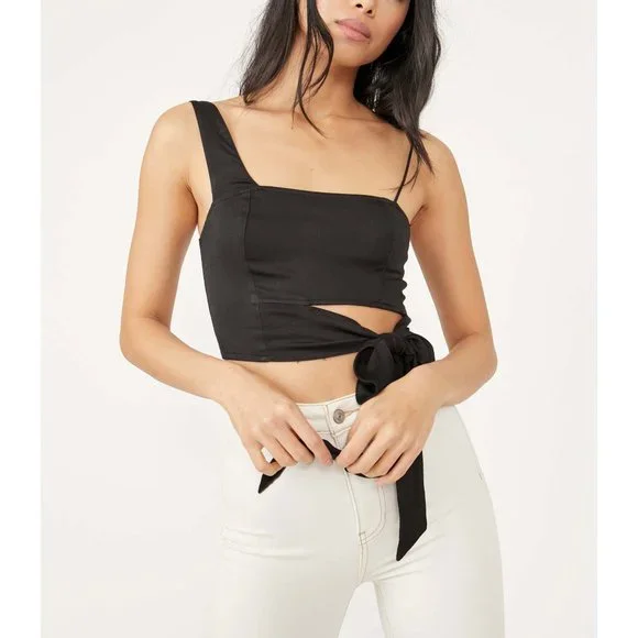 🎉LAST CHANCE🎉 NWT Free People Mila Top / Black - Picture 4 of 9